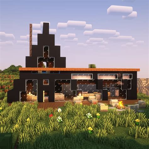 Modern A-Frame House Minecraft Map