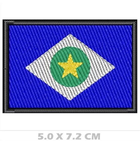 Patch Bordado Bandeira Do Mato Grosso