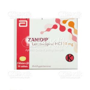 Zanidip Mg Tablet Manfaat Dosis Efek Samping