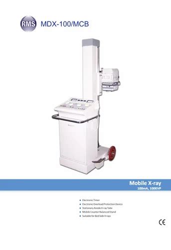 RMS MDX 100 R Mobile X Ray Machine At Best Price In Panchkula ID