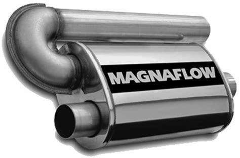 MagnaFlow Stainless Steel, Straight-Through Universal Muffler ...