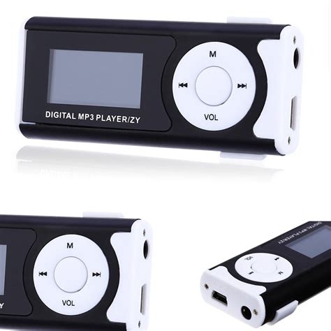 Mini Clip Mp3 Player With Lcd Screen Media Player Support 16gb Sd Card