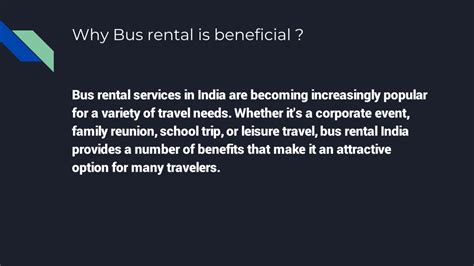 Ppt Travel In Comfort With Volvo Bus Rental Services In Delhi