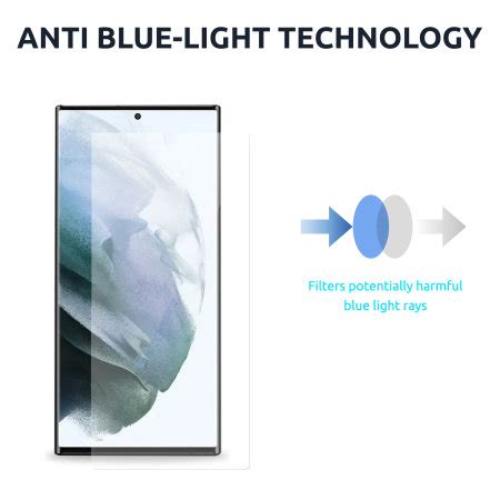 Olixar Anti Blue Light Twin Pack Film Screen Protectors For Samsung