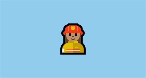 Pompiere Donna Carnagione Olivastra Emoji On Microsoft Windows