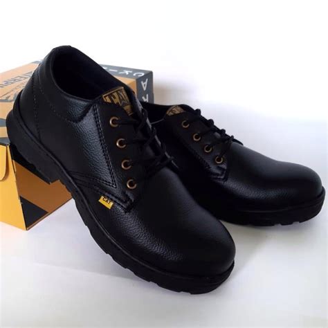 Jual Sepatu Safety Caterpillar Sepatu Ujung Besi Proyek Sepatu Kulit