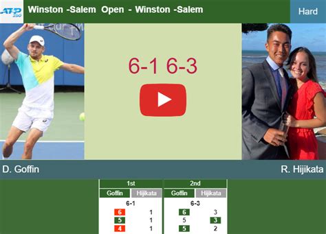 relentless david goffin thumps hijikata   quarter  set