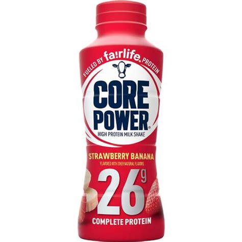 Power Protein Shake With 26g Protein Fairlife Milk Strawberry Banana • Price