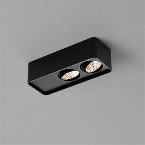 Helestra Cas Led Ceiling Light Spotlight Double Black