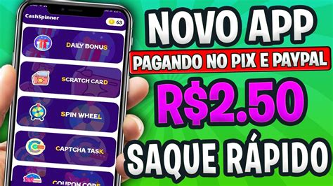 Aplicativo Para Ganhar Dinheiro No Pix E Paypal🤑saque R250 Rápido💸 App Pagando No Paypal Youtube