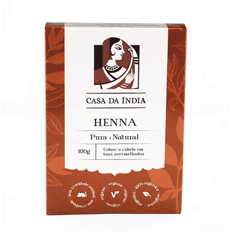 Henna Natural Para Cabelo Branco - Henna 100% Natural Casa da Índia para Cabelos Brancos