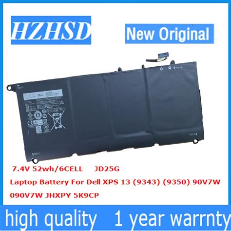 V Wh New Original Jd G Laptop Battery For Dell Xps Xps