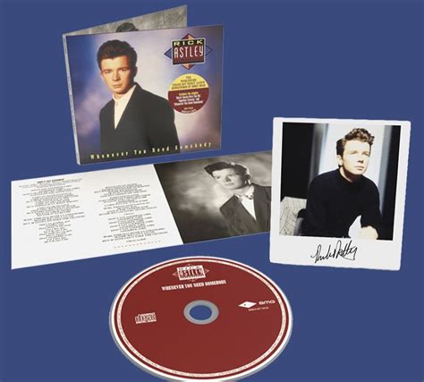 Rick Astley Whenever You Need Somebody Cd Polaroid Autografada