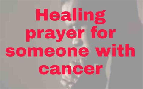 25 Healing prayers for someone with cancer - Christ Win