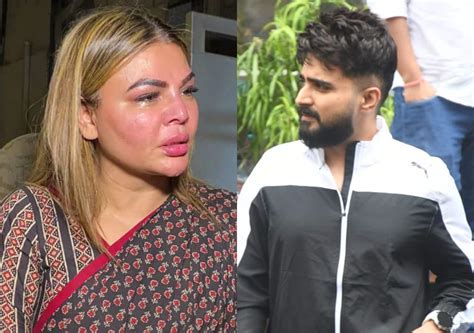 rakhi sawant breaks   speaking  adil khan durrani
