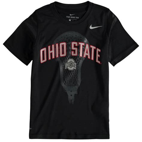 Youth Nike Black Ohio State Buckeyes Lacrosse Performance T Shirt The