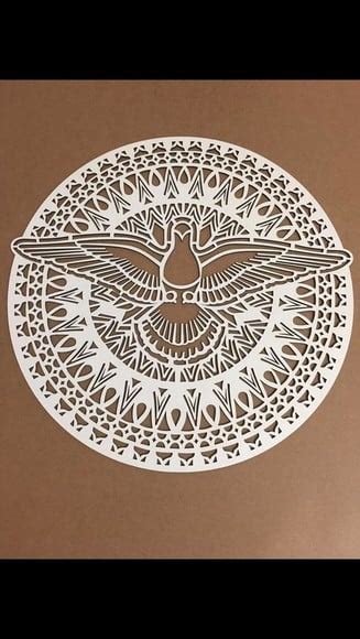 Mandala Em Mdf Divino Espirito Santo Elo