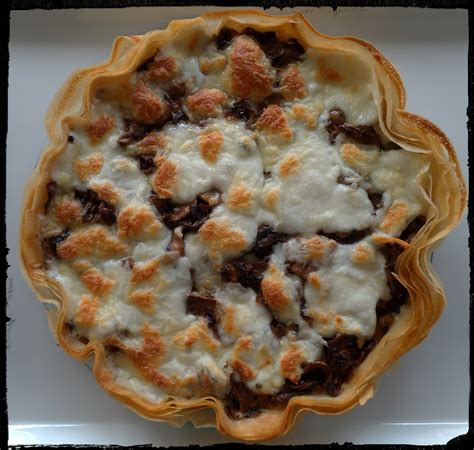 Recette Tarte Croustillante Aux Champignons La Cuisine De Martine