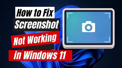 How To Fix Screenshot Not Working In Windows 11 Print Screen Not Working Youtube