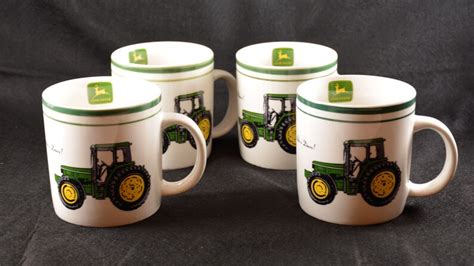 John Deere Tractor Coffee Mugs Set Of Etsy