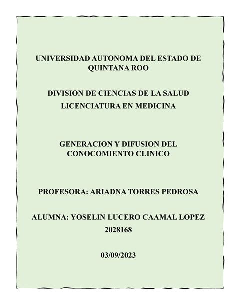 Método Cientifico UNIVERSIDAD AUTONOMA DEL ESTADO DE QUINTANA ROO