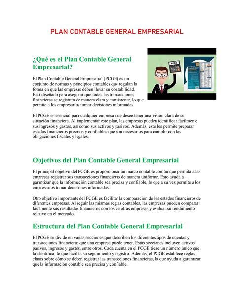 Plan Contable General Empresarial By Angie Sanchez Anticona Issuu