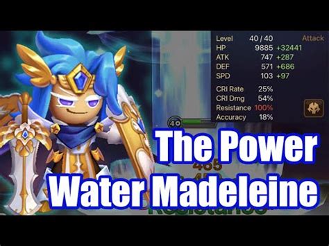 Summoners War Curry S Rtathe Power Water Madeleine Cookie I Think