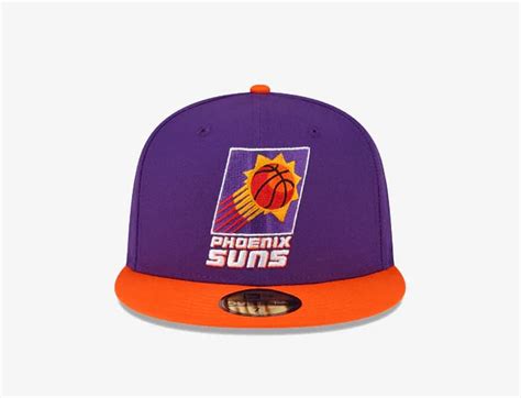 Phoenix Suns Purple Orange Fifty Fitted Hat By Nba X New Era