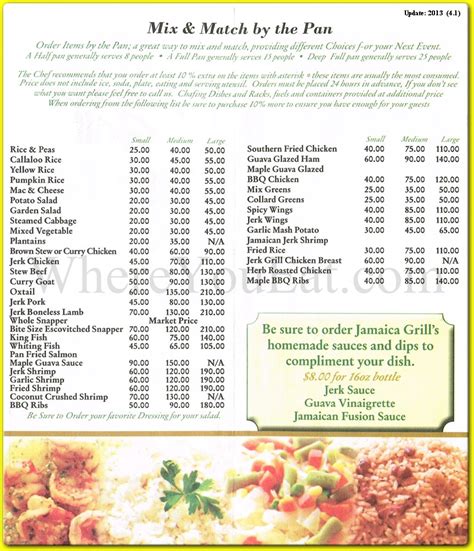 Jamaican Grill Restaurant in Brooklyn / Official Menus & Photos