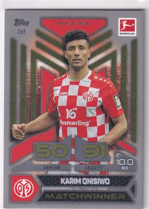 Topps Match Attax Bundesliga 23 24 Matchwinner Karte Nr 269 Karim