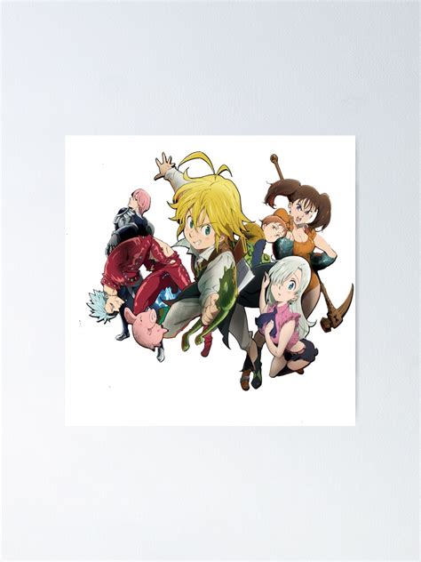 Seven Deadly Sins Nanatsu No Taizai Poster By Askkip Redbubble