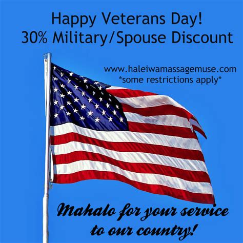 Achieve And Believe Llc Veterans Day Discount Massage Offer