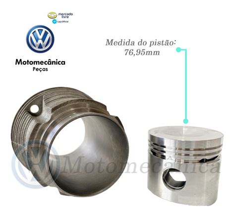 Kit Camisa Pistão Anel Fusca Kombi Brasilia 1300 Original Vw