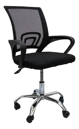 Silla Ejecutiva Ergonómica Reclinable Con Espaldar Color Negro Cuotas