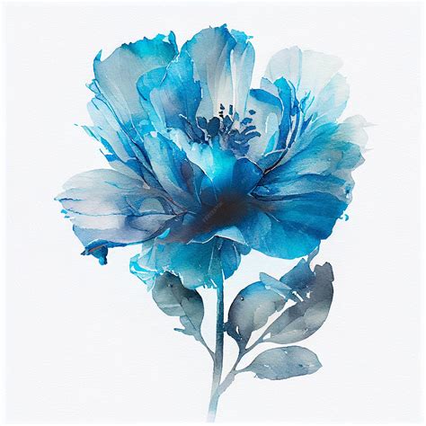 blue flower painting 2