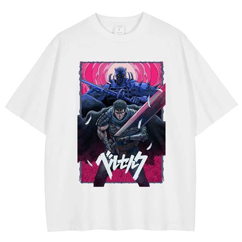 Berserk Guts Anime Oversized Vintage Graphic T Shirt AnimeBape