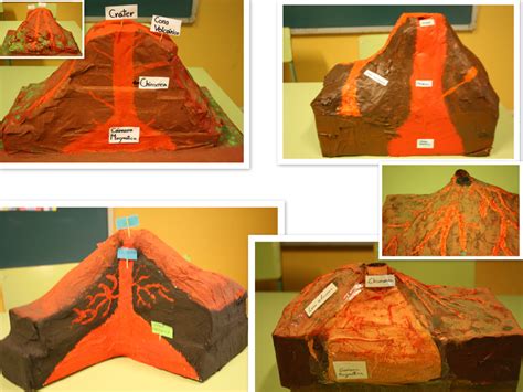 Maquetas de placas tectónicas, volcanes y capas de la Tierra 2º ESO