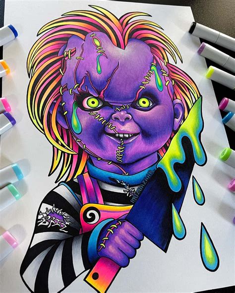 Good Guyz Day Glo Chucky By Brizbazaar Rchucky