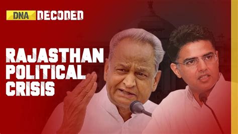 Dna Decoded Rajasthan Political Crisis As 90 Mla S Resign From Ashok Gehlot Camp Sachin Pilot