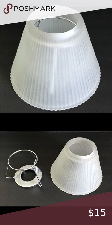 Frosted White Glass Jar Candle Shade Beautiful Frosted Glass Jar Candle Shade Shade Is Pleated