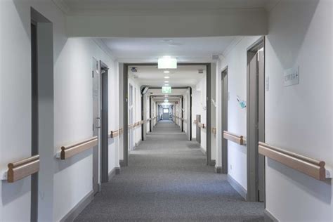 Aged Care Facility Corridor Using Intrim Group Handrails Hospital