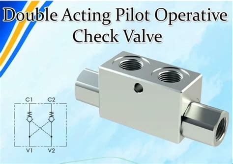 Dual Pilot Operated Check Valve Vrde1201 12bsp Valve Size Up To 025 Inch At ₹ 2400piece In