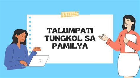 Talumpati tungkol sa Pamilya - Aralin Philippines