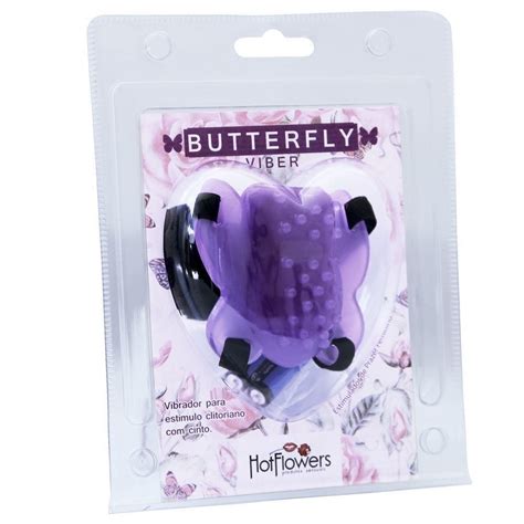 Butterfly Vibrador Estimulador Feminino Hot Flowers Sex Shop BR