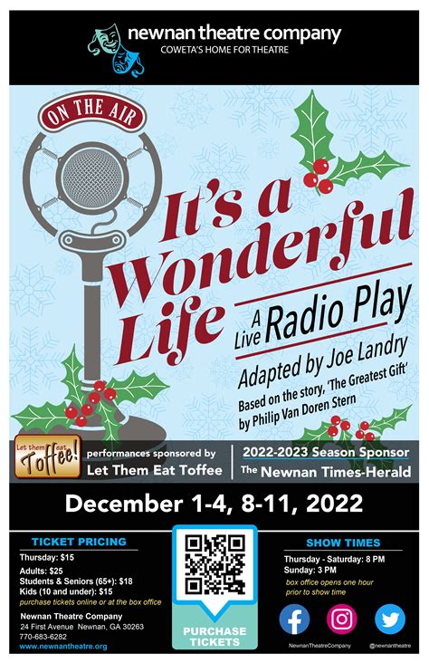 It S A Wonderful Life Radio Play Newnan Theatre Company