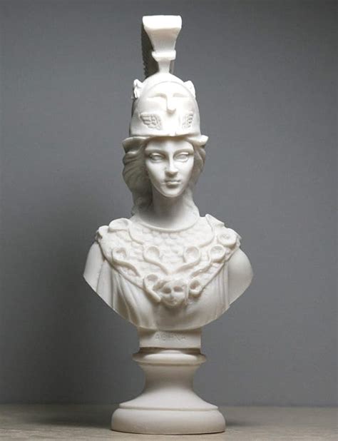 Athena Minerva Busto Statua Della Dea Greca Romana Fatta A Mano Con