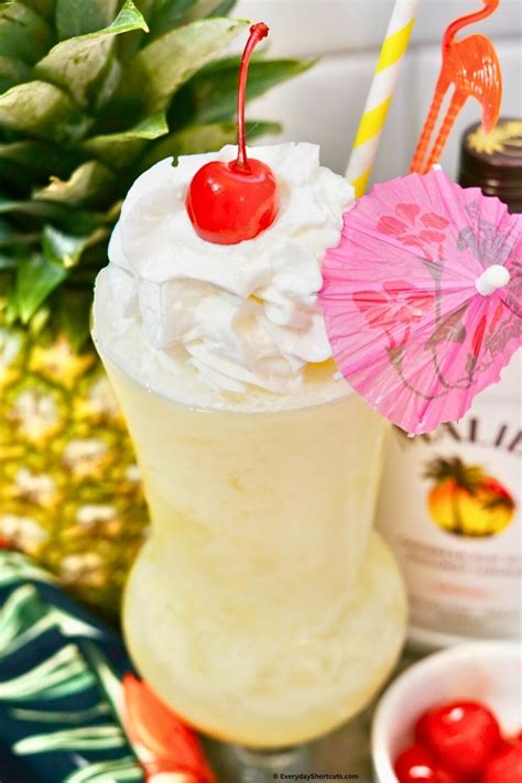 how to make a pina colada with malibu rum