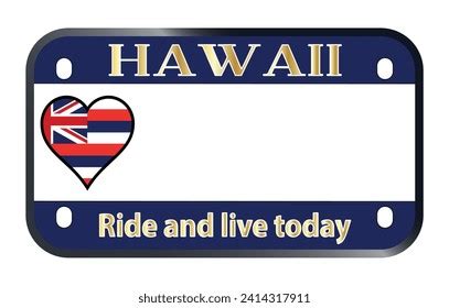 Hawaii Motorcycle License Plate Photos and Images | Shutterstock