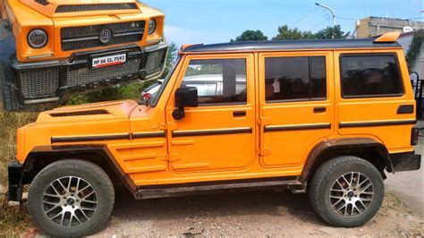 Mahindra Bolero Modified Into Mercedes G Wagon Modified Bolero