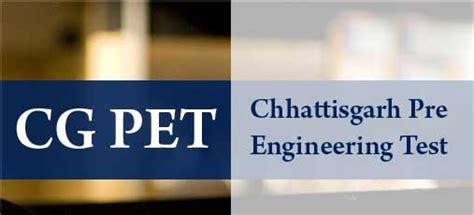 Cg Pet Application Form Exam Date Eligibility Pattern